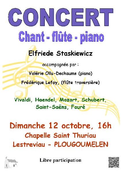 Lire la suite à propos de l’article Concert Chant – flûte – piano le dimanche 12 octobre – 16h